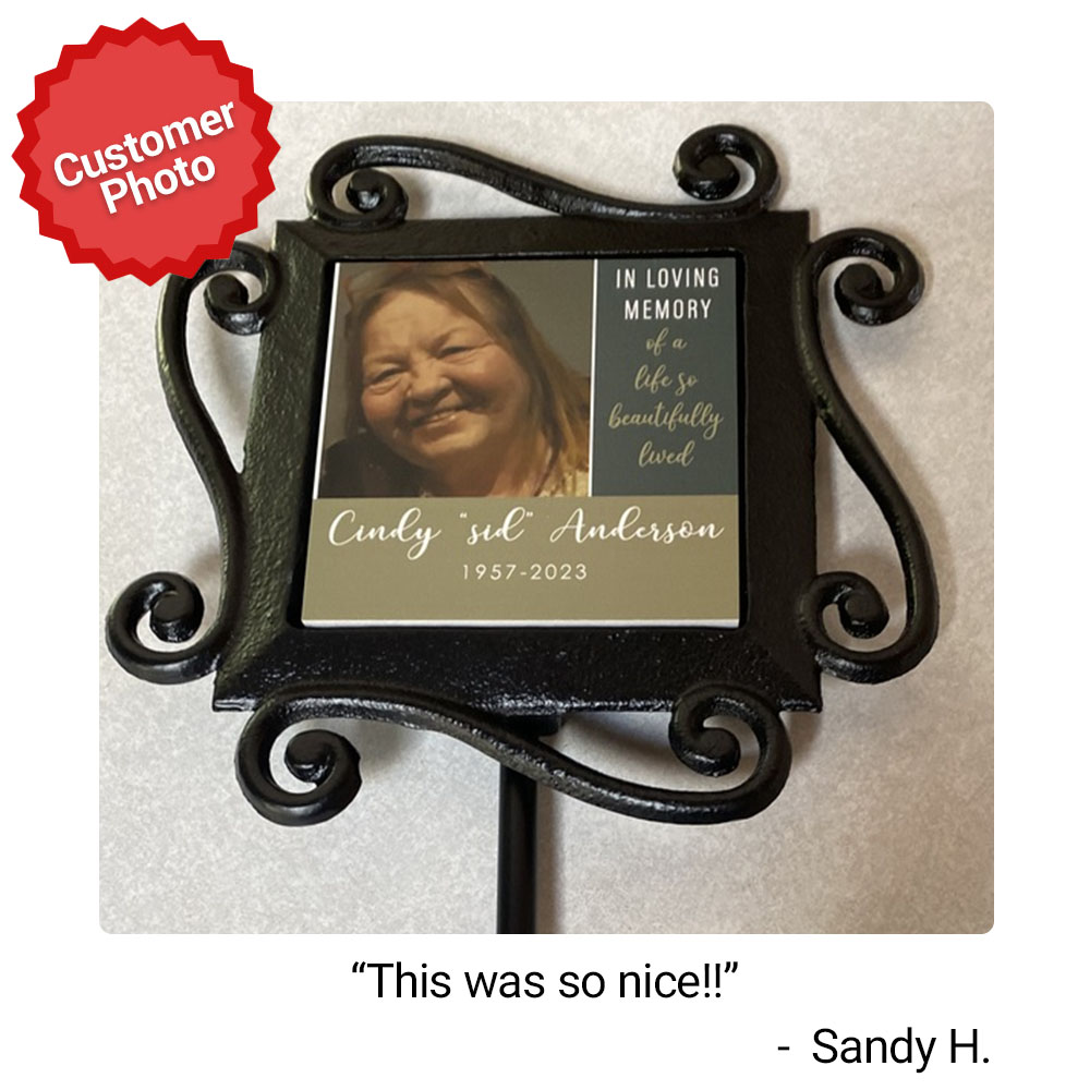 Personalized Beautiful Life Photo Garden Stake Customer Review