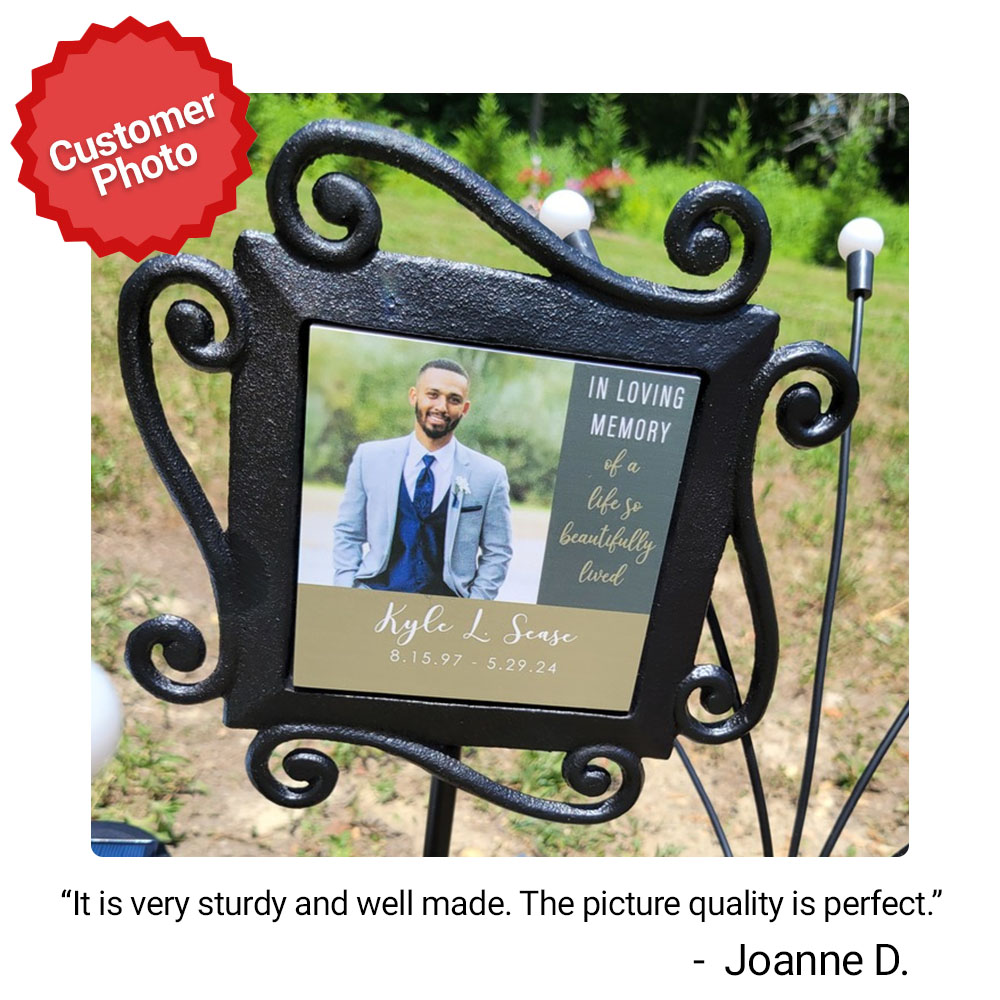 Personalized Beautiful Life Photo Garden Stake Customer Review