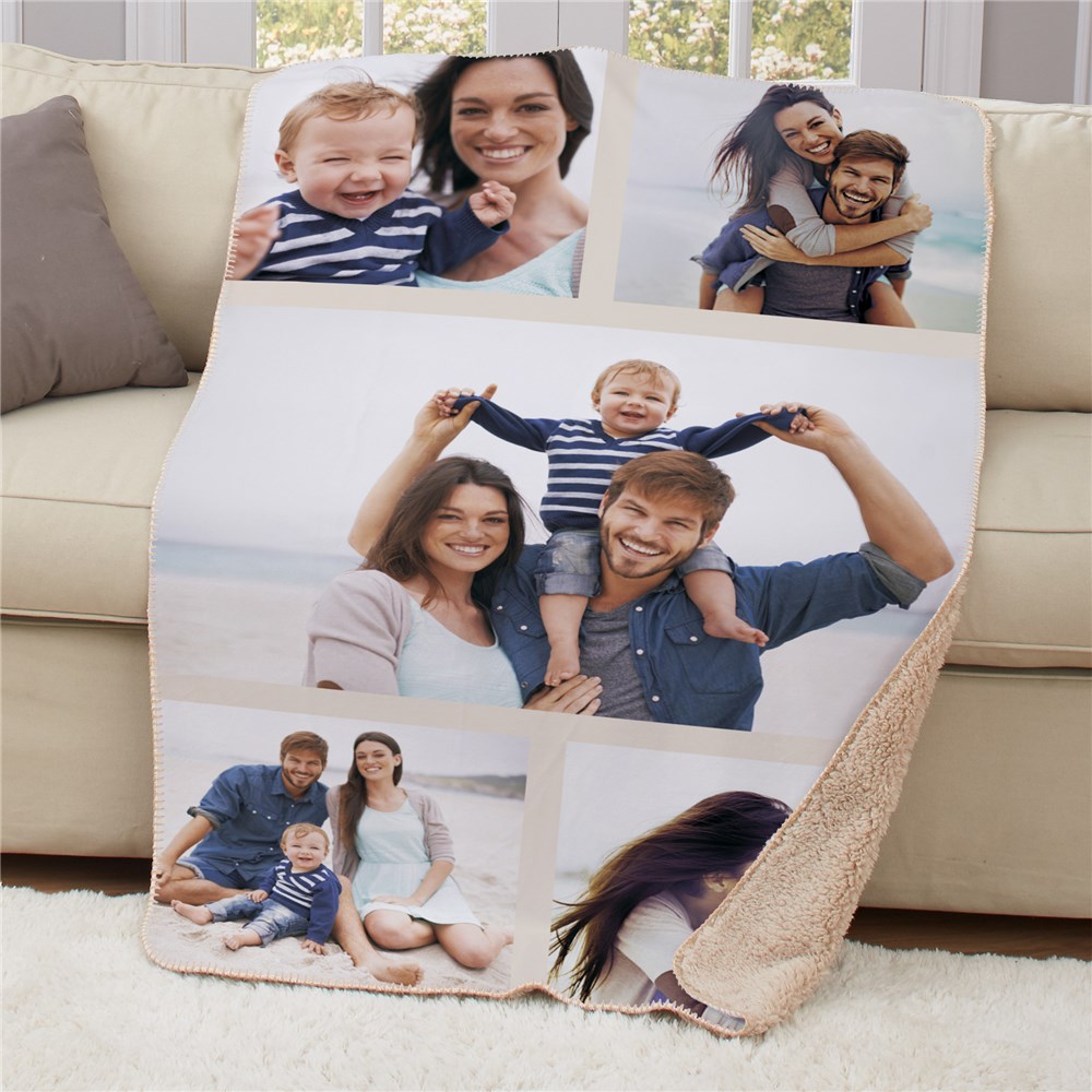 Photo Collage 50x60 Sherpa Blanket