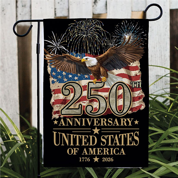 USA 250th Anniversary Patriotic Garden Flag