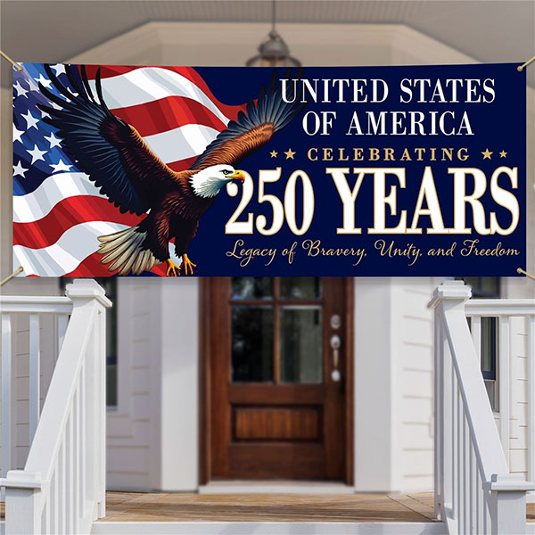 United States 250 Years Patriotic Banner